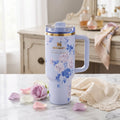 Stanley x LoveShackFancy 40oz Tumbler Blue Everblooming Rosettes