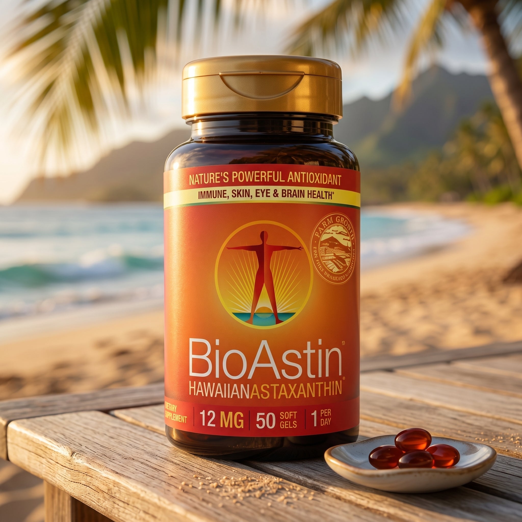 Nutrex BioAstin Hawaiian Astaxanthin 12 mg – Natural Antioxidant Softgels