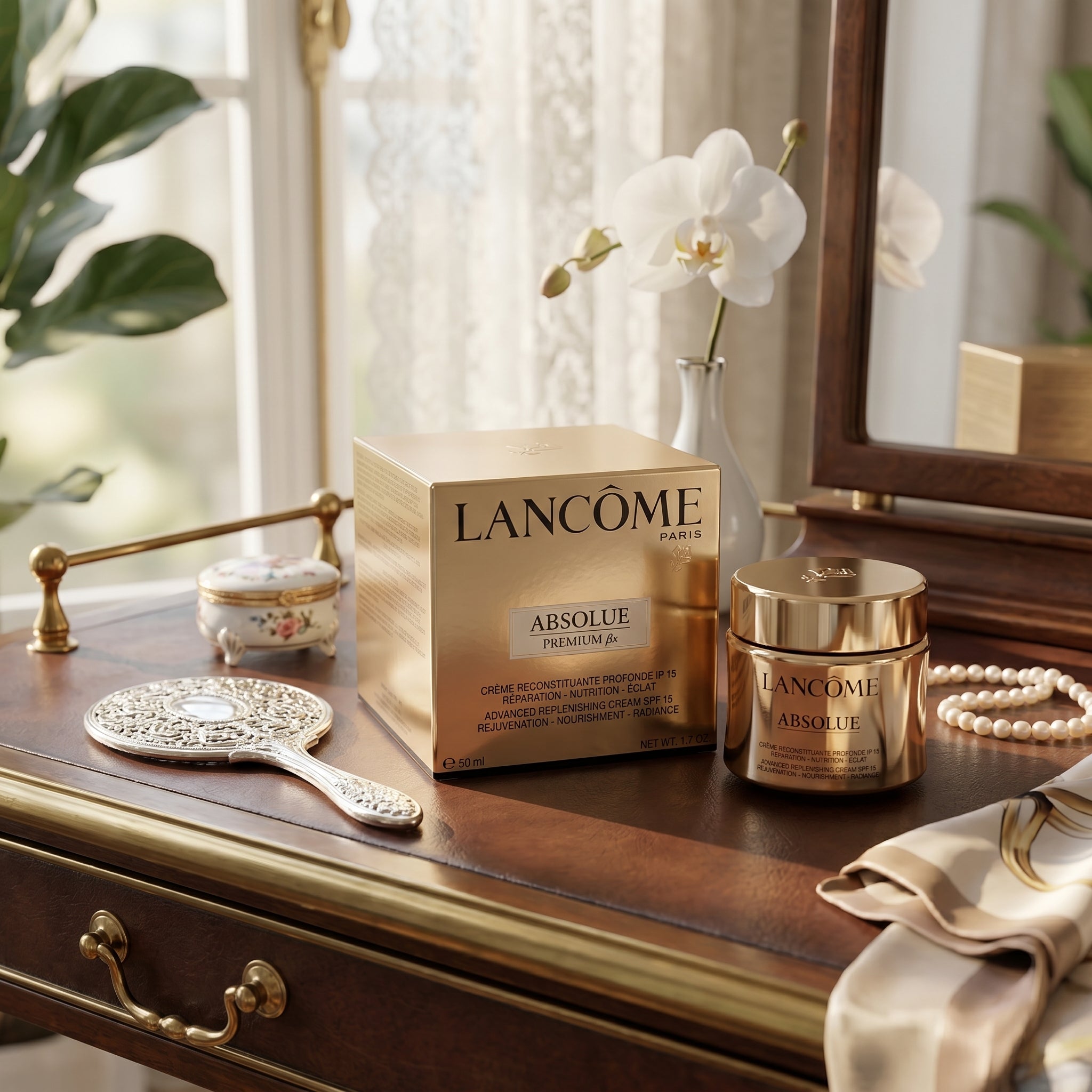 Lancôme Absolue Revitalizing & Brightening Soft Cream 1.7 oz / 50ml Luxury Anti-Aging Moisturizer